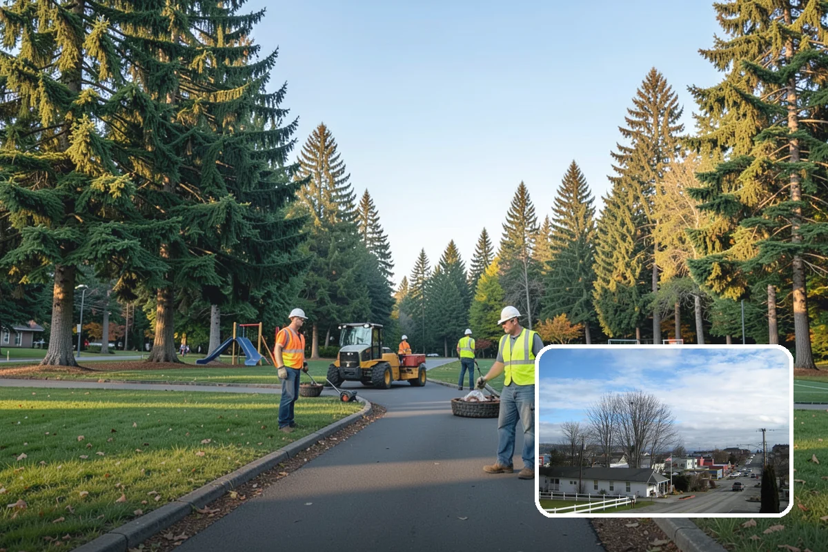 Root Pruning in Langley, Island County, WA - Resolves sidewalk and utility conflicts without needless removal