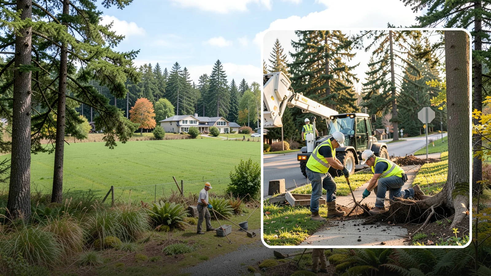 Root Pruning in Lyman, Skagit County, WA - Controlled pruning of tree roots that damage sidewalks, utilities, or foundations, performed to preserve tree stability and...