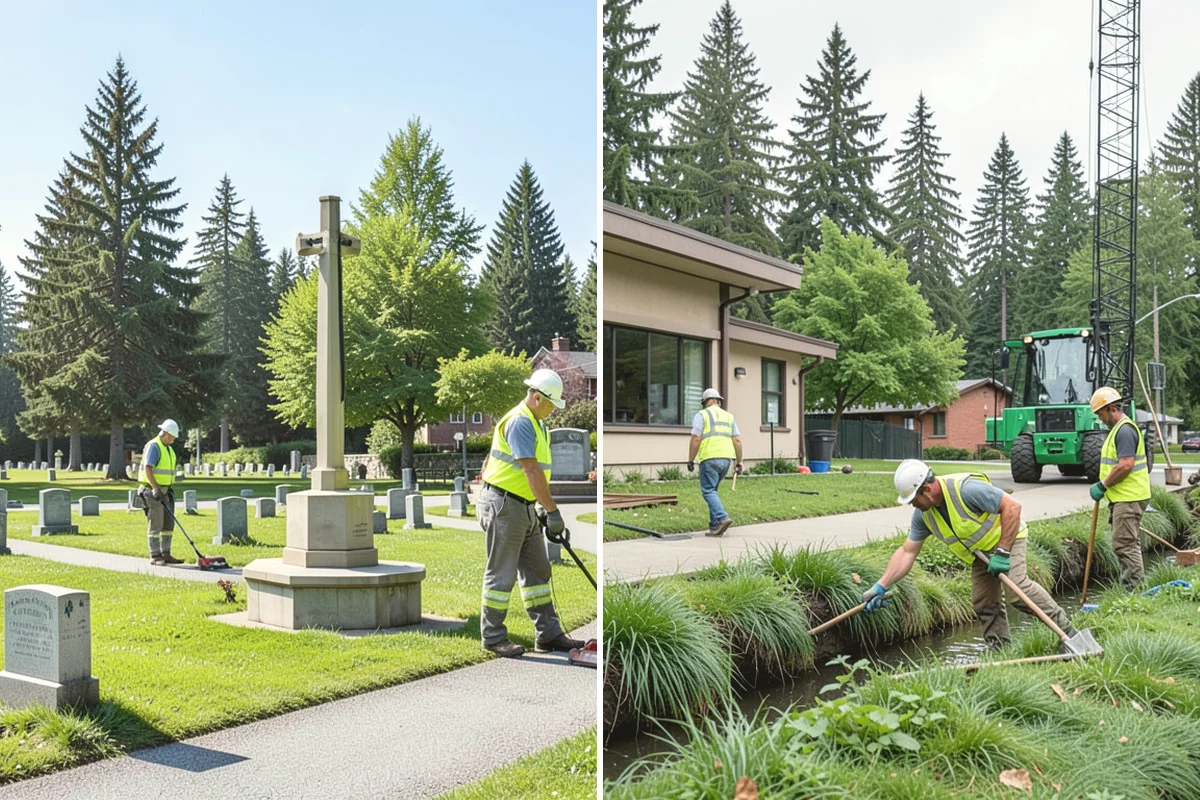 Root Pruning in Mill Creek, Snohomish County, WA - Arborist evaluation of roots and tree-stability risk