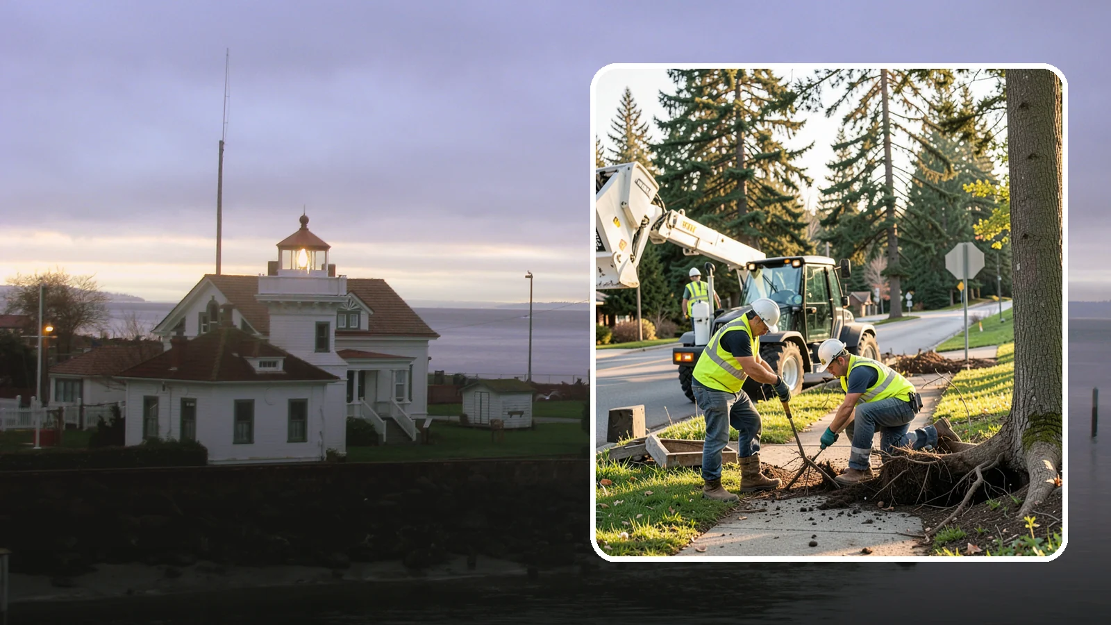 Root Pruning in Mukilteo, Snohomish County, WA - Controlled pruning of tree roots that damage sidewalks, utilities, or foundations, performed to preserve tree stability and...