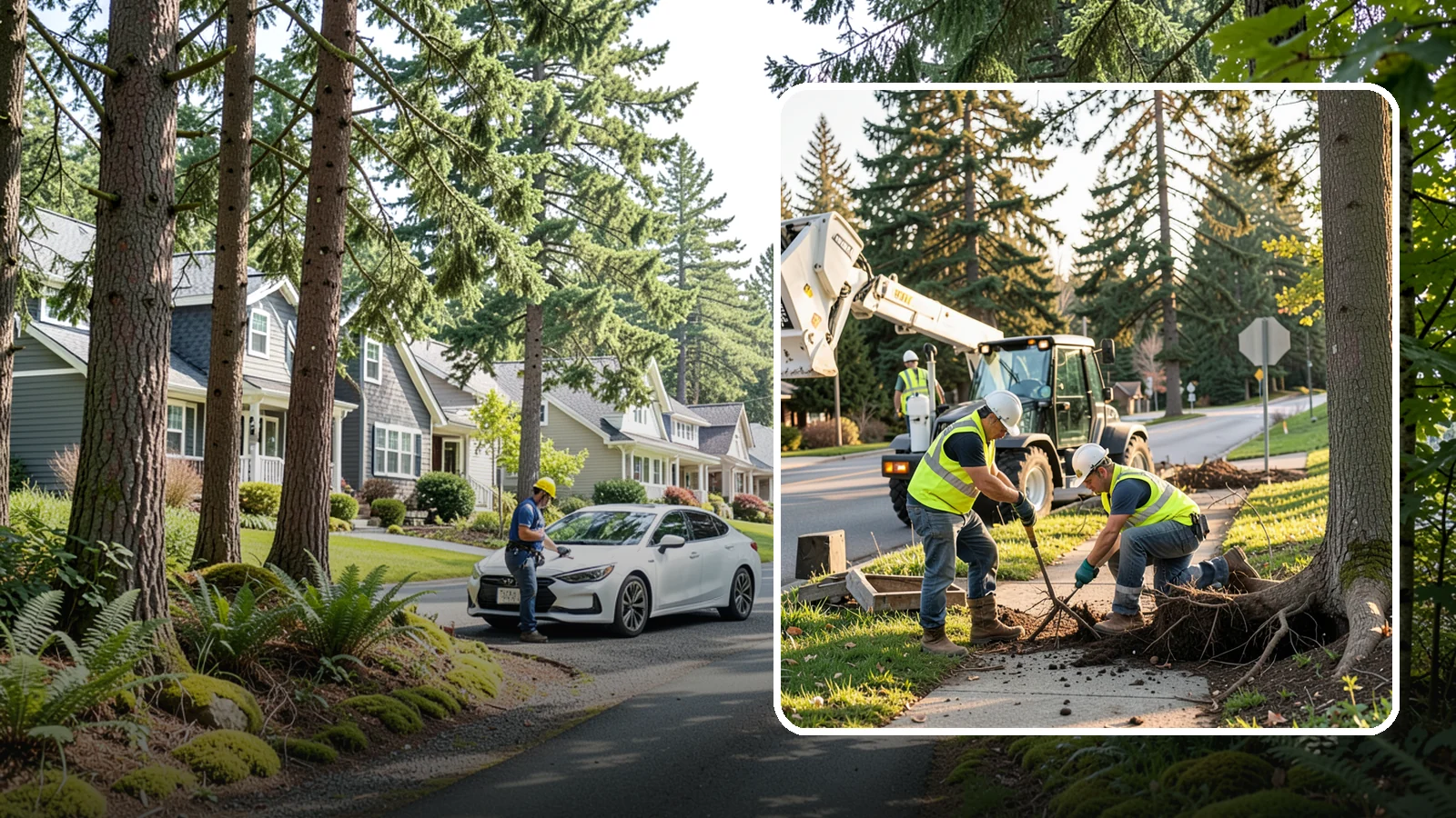 Root Pruning in Normandy Park, King County, WA - Controlled pruning of tree roots that damage sidewalks, utilities, or foundations, performed to preserve tree stability and...