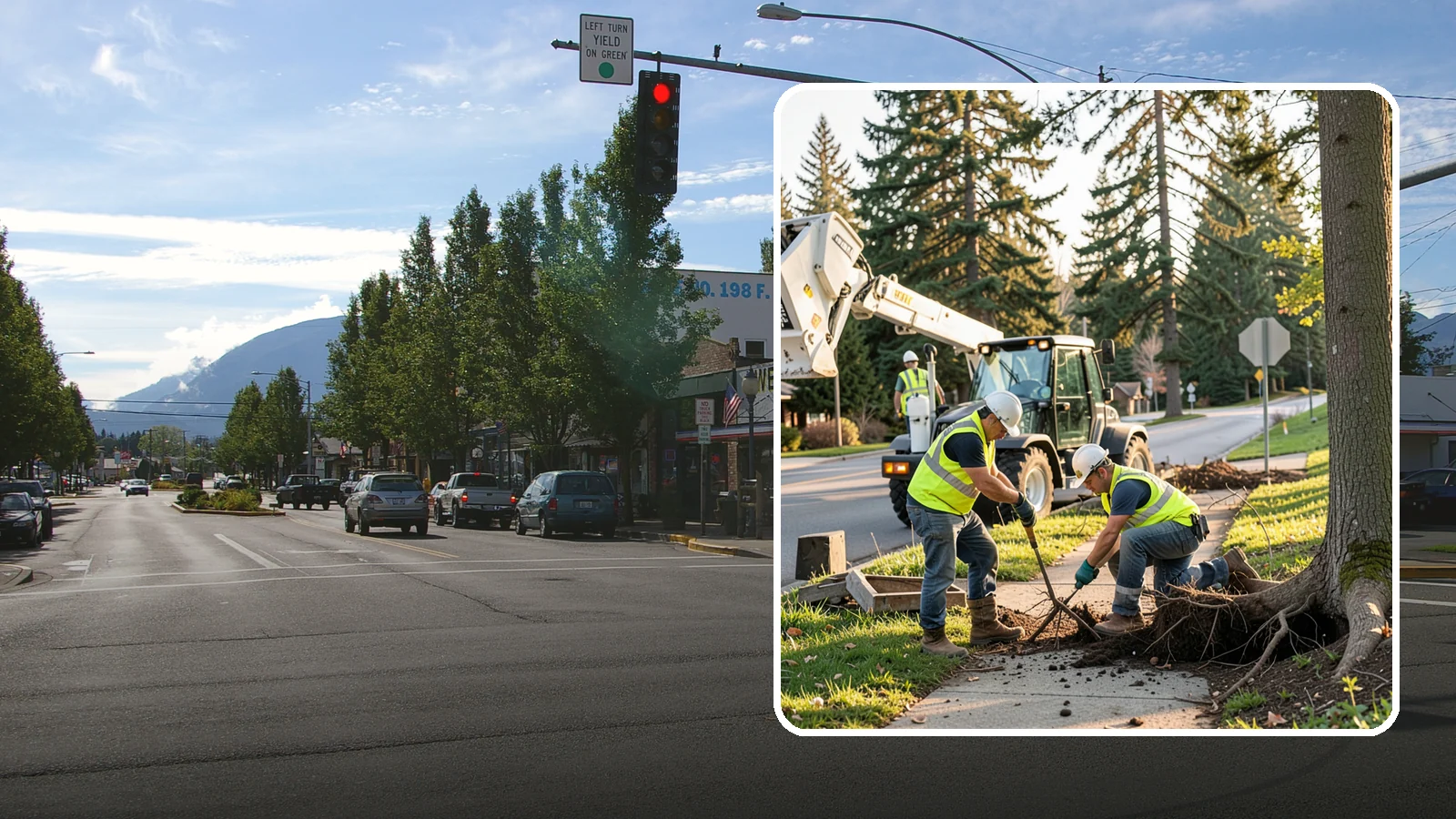 Root Pruning in North Bend, King County, WA - Controlled pruning of tree roots that damage sidewalks, utilities, or foundations, performed to preserve tree stability and...