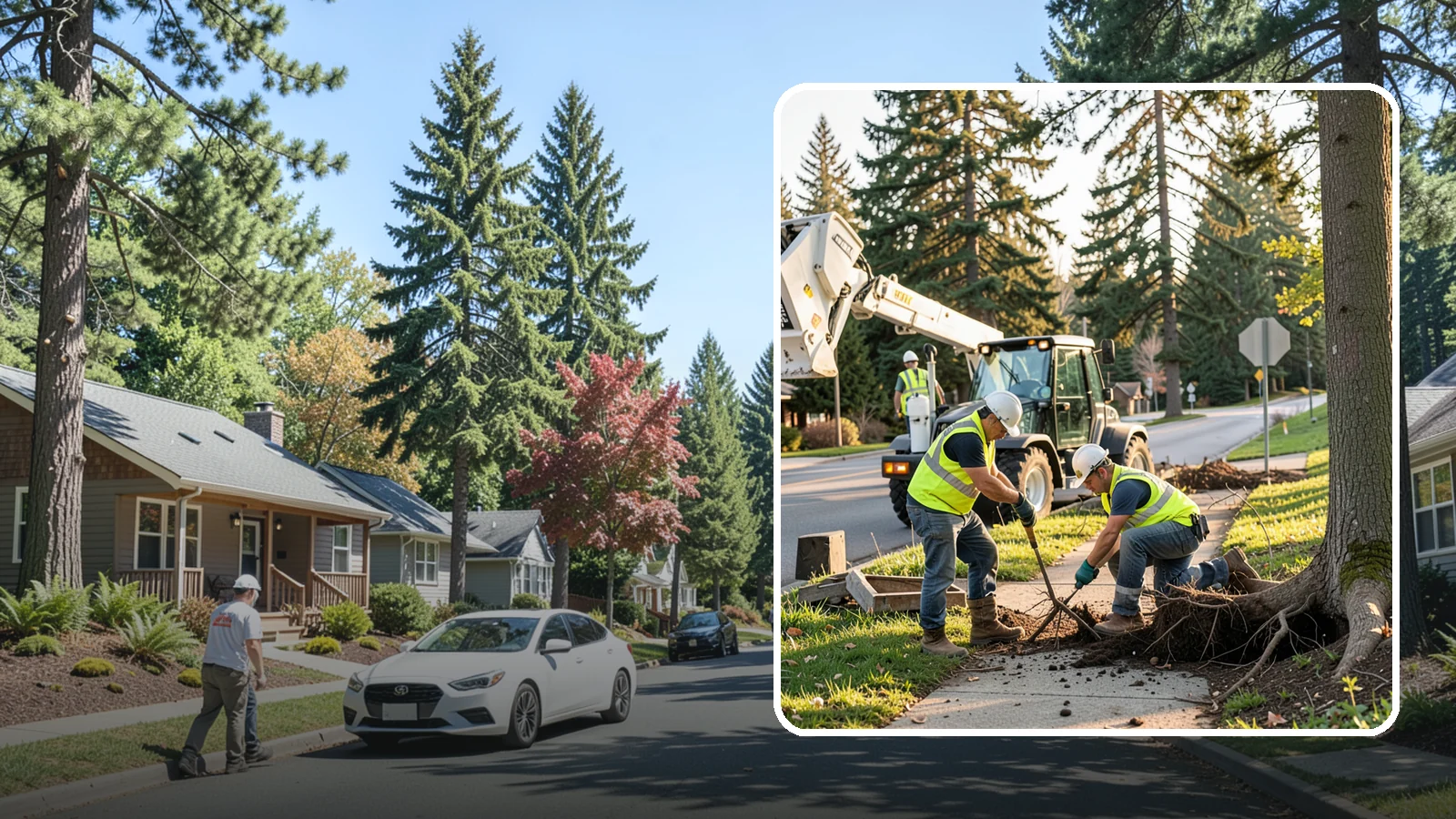 Root Pruning in Orting, Pierce County, WA - Controlled pruning of tree roots that damage sidewalks, utilities, or foundations, performed to preserve tree stability and...