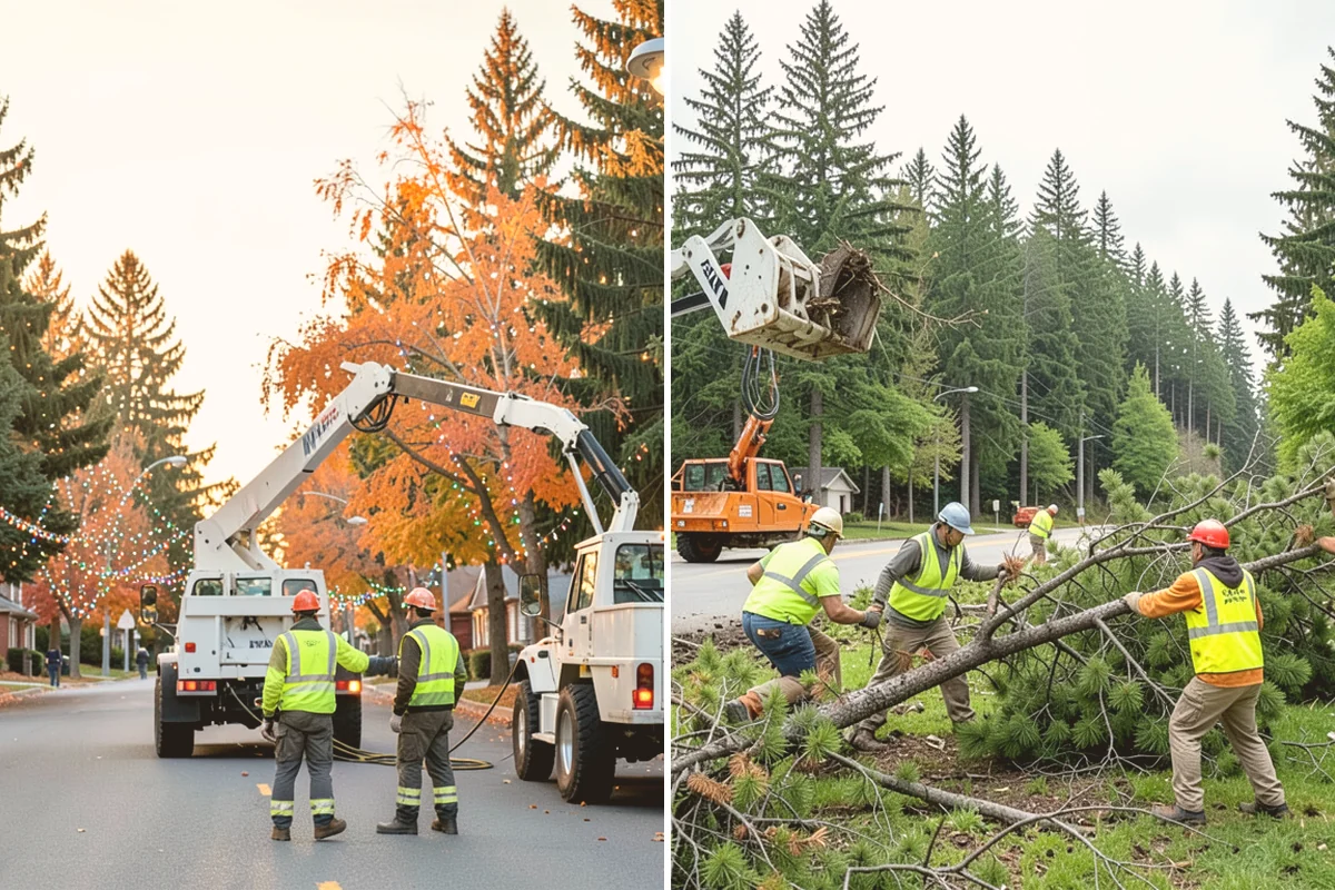 Root Pruning in Orting, Pierce County, WA - Arborist evaluation of roots and tree-stability risk