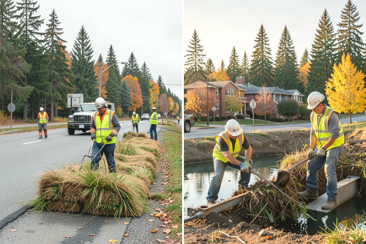 Root Pruning in Ruston, Pierce County, WA - Arborist evaluation of roots and tree-stability risk