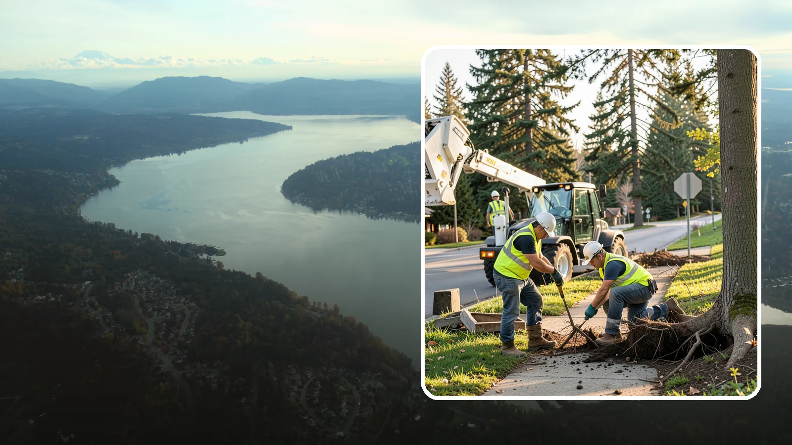 Root Pruning in Sammamish, King County, WA - Controlled pruning of tree roots that damage sidewalks, utilities, or foundations, performed to preserve tree stability and...