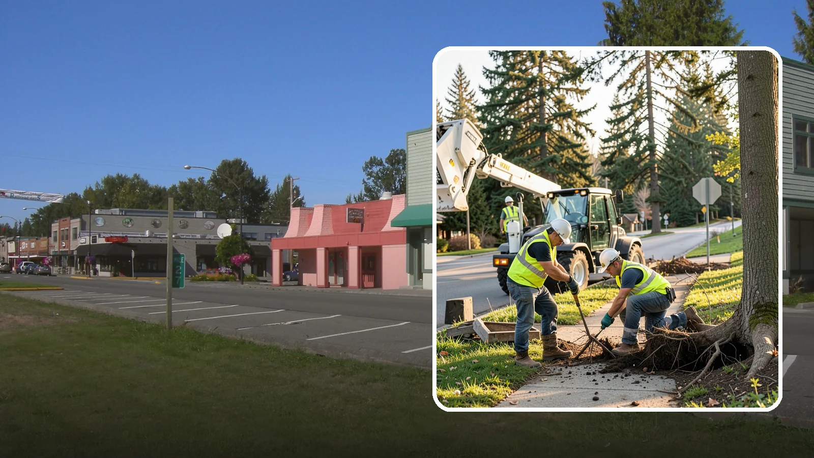Root Pruning in Snoqualmie, King County, WA - Controlled pruning of tree roots that damage sidewalks, utilities, or foundations, performed to preserve tree stability and...