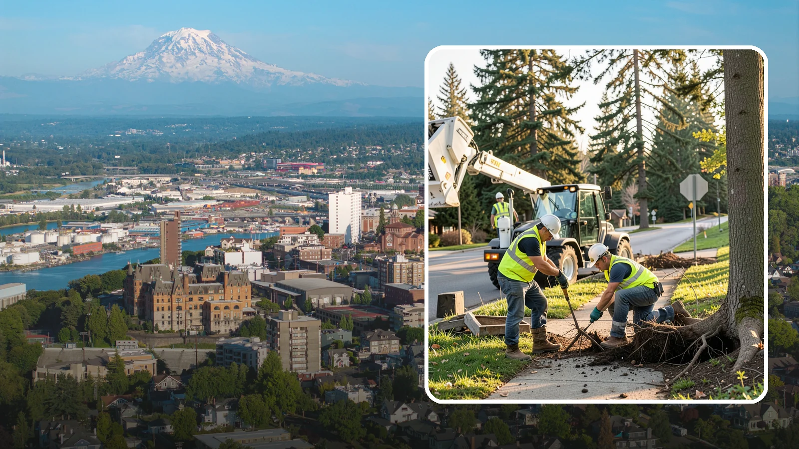 Root Pruning in Tacoma, Pierce County, WA - Controlled pruning of tree roots that damage sidewalks, utilities, or foundations, performed to preserve tree stability and...