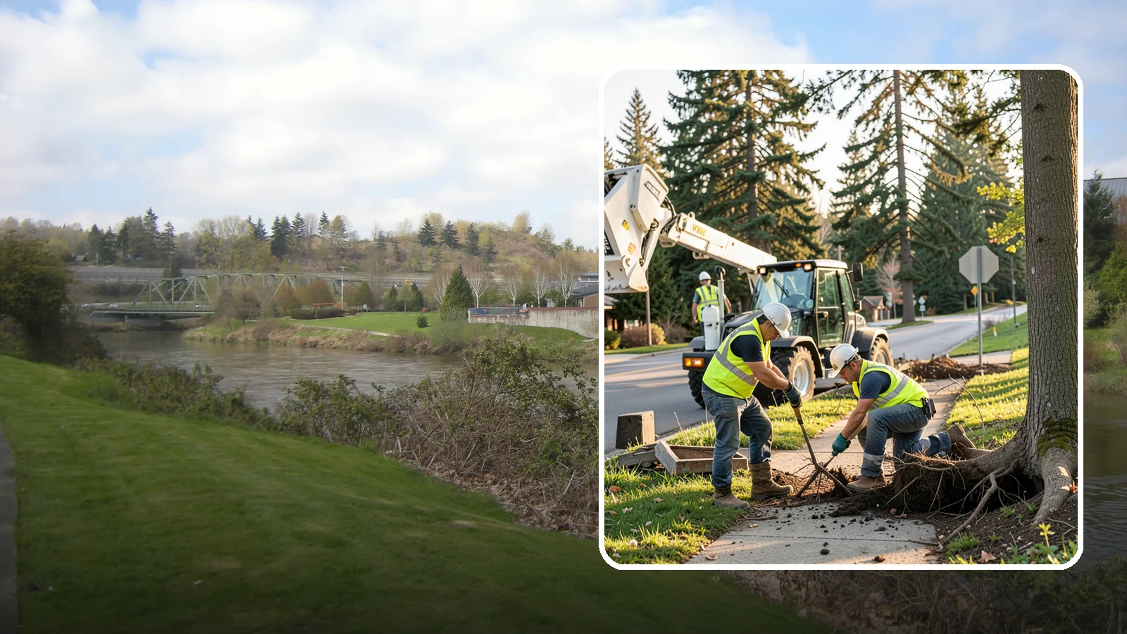 Root Pruning in Tukwila, King County, WA - Controlled pruning of tree roots that damage sidewalks, utilities, or foundations, performed to preserve tree stability and...