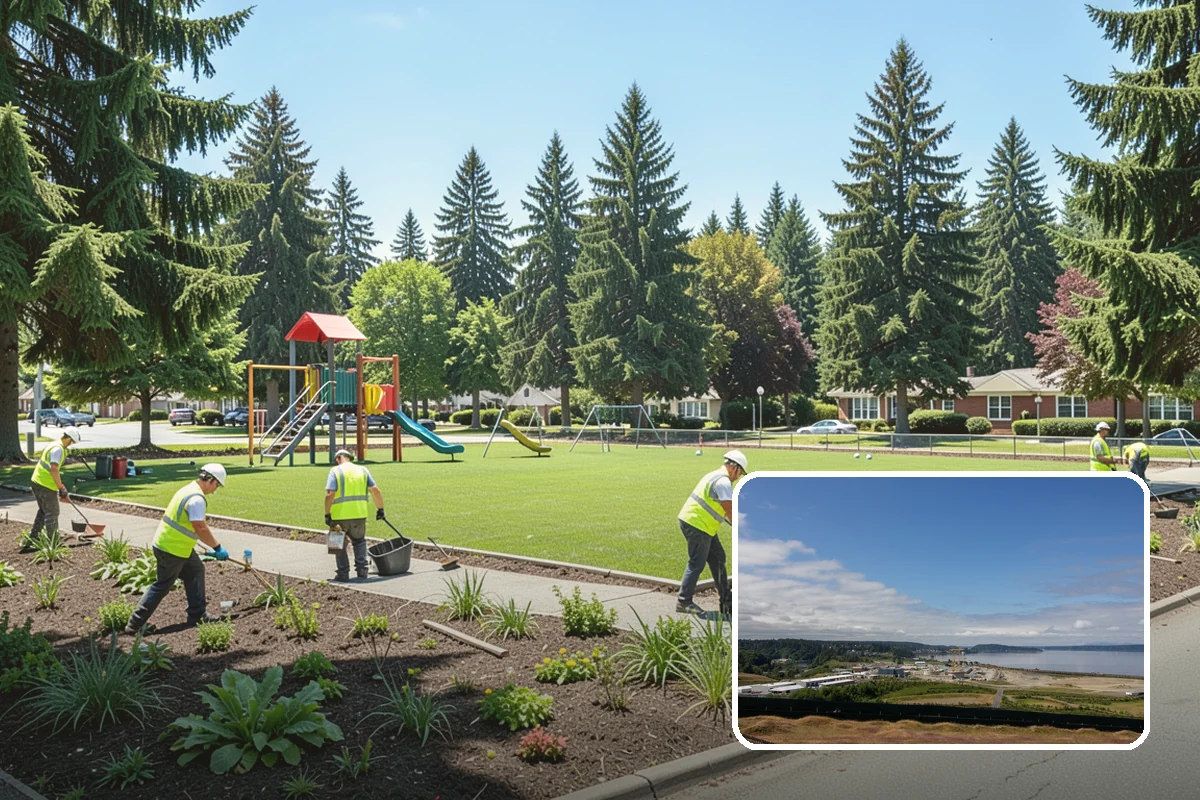 Root Pruning in University Place, Pierce County, WA - Resolves sidewalk and utility conflicts without needless removal