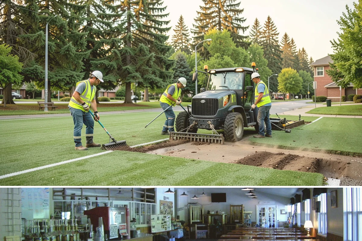Rubber Surfacing Repair in Black Diamond, King County, WA - Rubber repairs cure best in dry, mild weather, making late spring through early fall the preferred window.