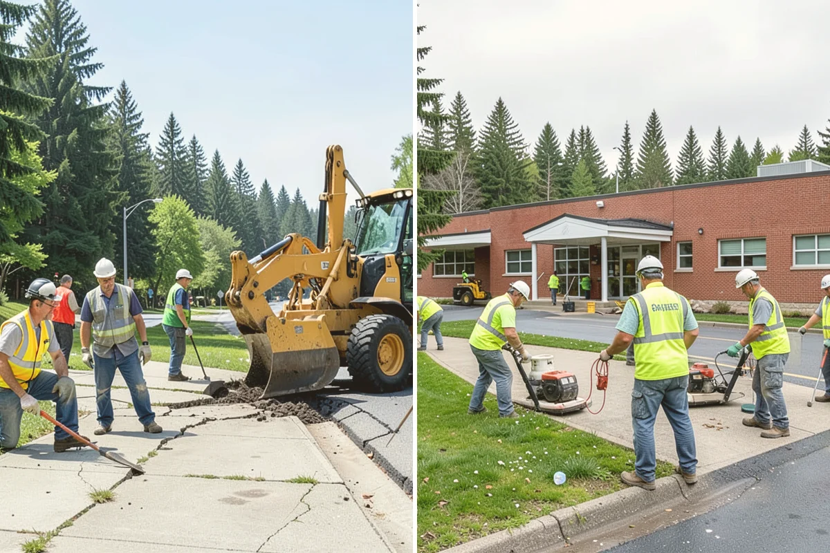 Rubber Surfacing Repair in Brier, Snohomish County, WA - Inspect and mark failed or worn surfacing sections