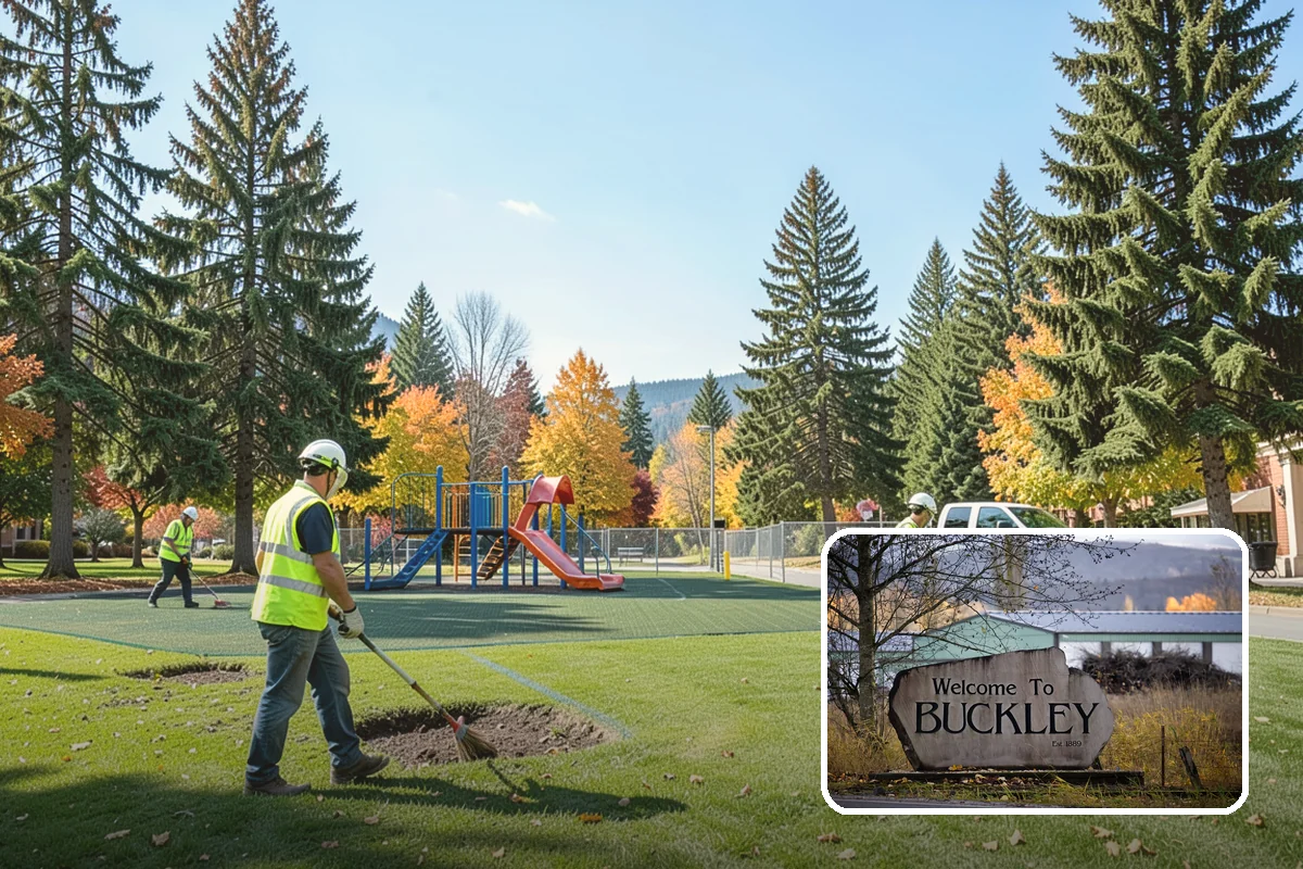Rubber Surfacing Repair in Buckley, Pierce County, WA - Restores impact attenuation at worn and damaged areas