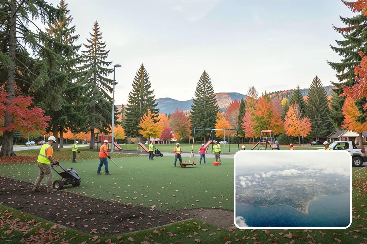 Rubber Surfacing Repair in Burien, King County, WA - Restores impact attenuation at worn and damaged areas