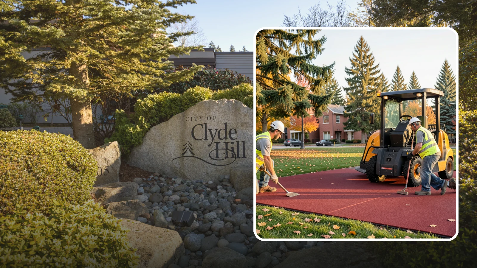 Rubber Surfacing Repair in Clyde Hill, King County, WA - Repair of worn or damaged rubber safety surfacing to restore impact attenuation and eliminate trip hazards.