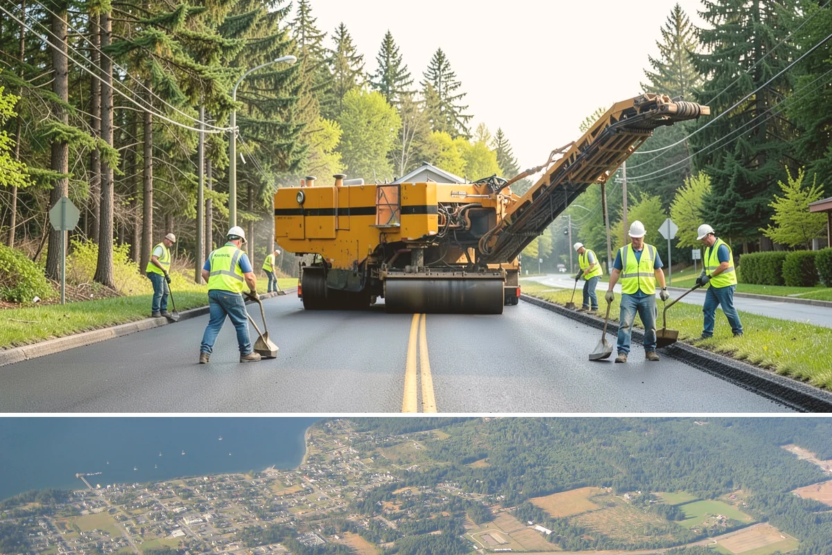 Rubber Surfacing Repair in Coupeville, Island County, WA - Rubber repairs cure best in dry, mild weather, making late spring through early fall the preferred window.