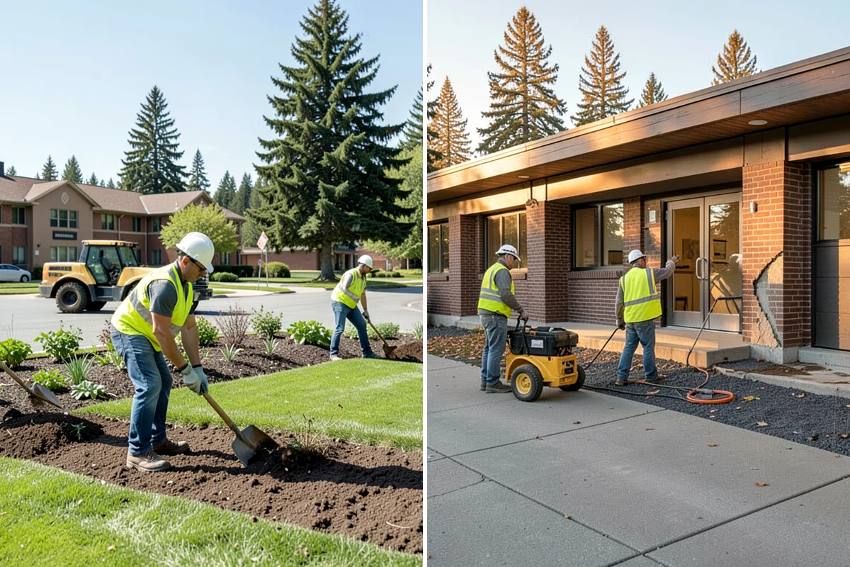 Rubber Surfacing Repair in DuPont, Pierce County, WA - Inspect and mark failed or worn surfacing sections