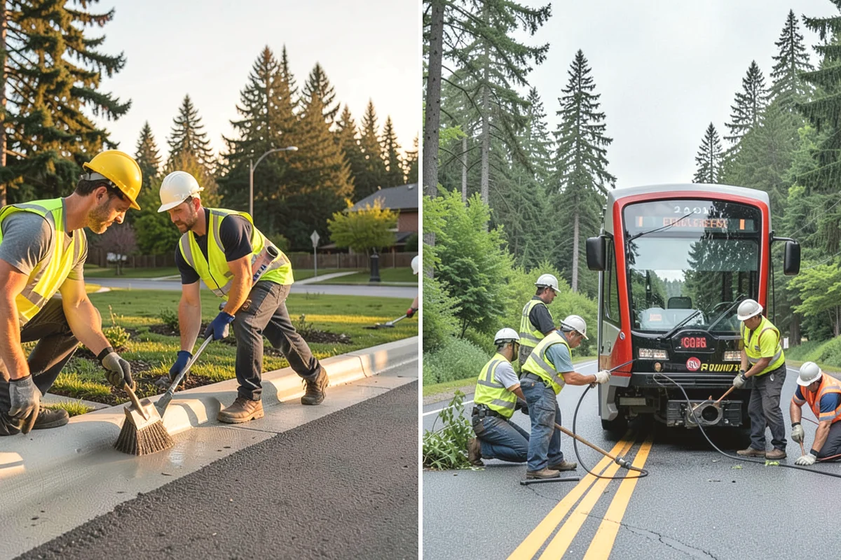 Rubber Surfacing Repair in Duvall, King County, WA - Inspect and mark failed or worn surfacing sections