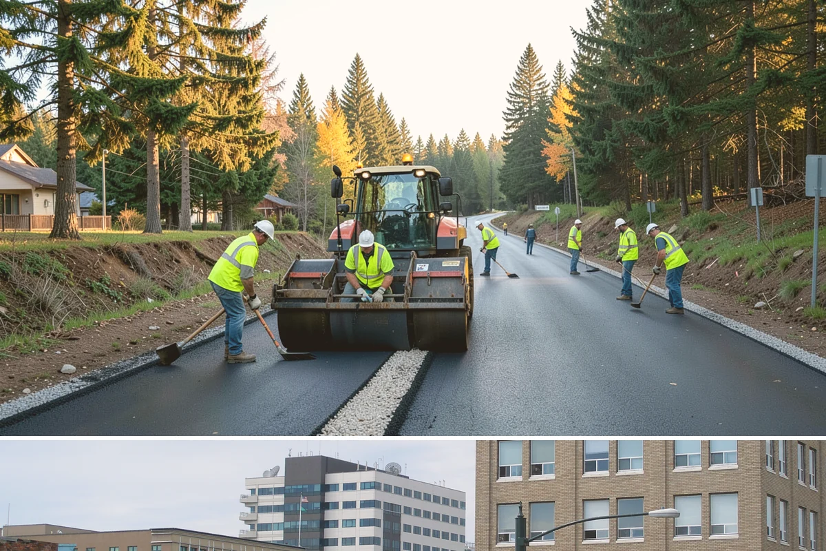 Rubber Surfacing Repair in Everett, Snohomish County, WA - Rubber repairs cure best in dry, mild weather, making late spring through early fall the preferred window.