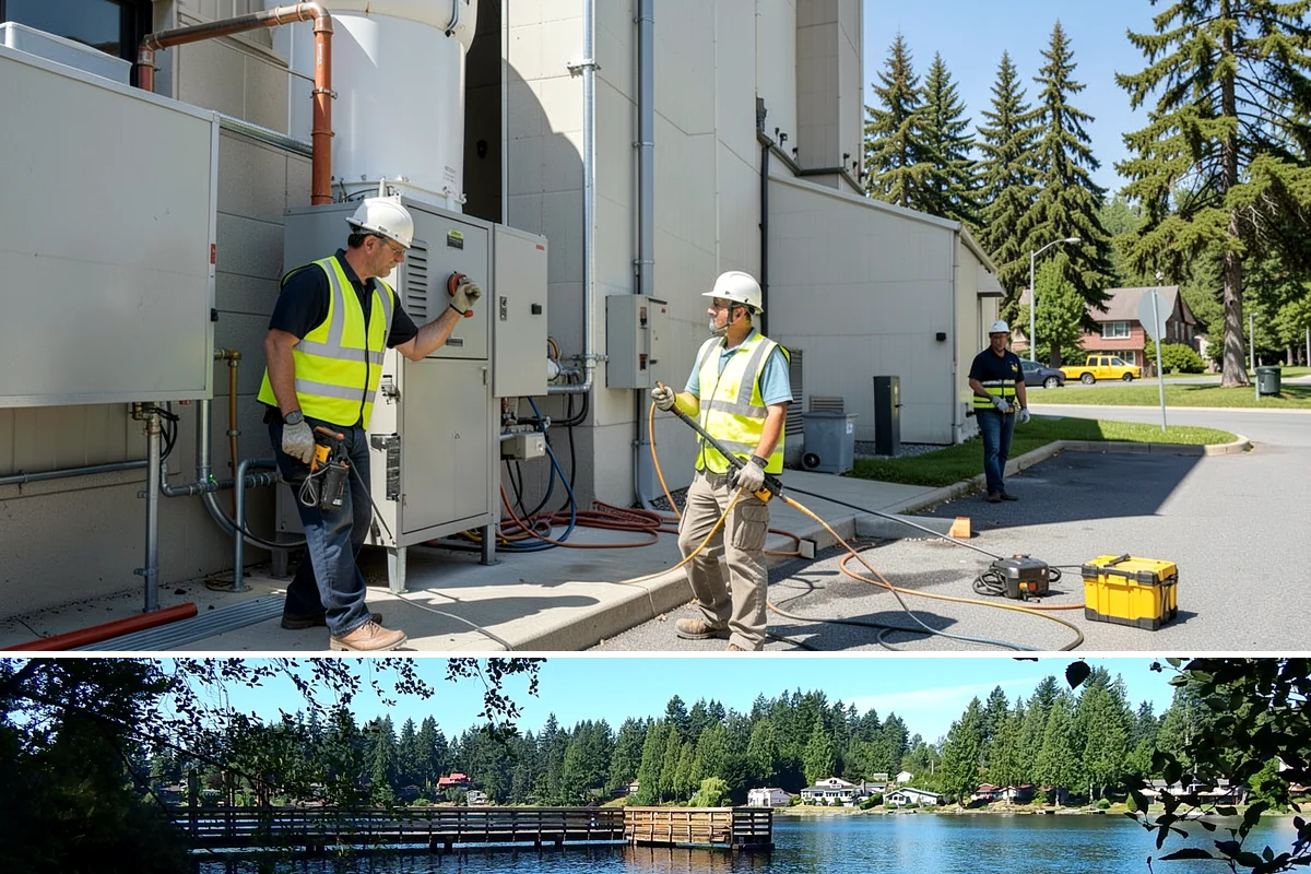 Rubber Surfacing Repair in Federal Way, King County, WA - Rubber repairs cure best in dry, mild weather, making late spring through early fall the preferred window.