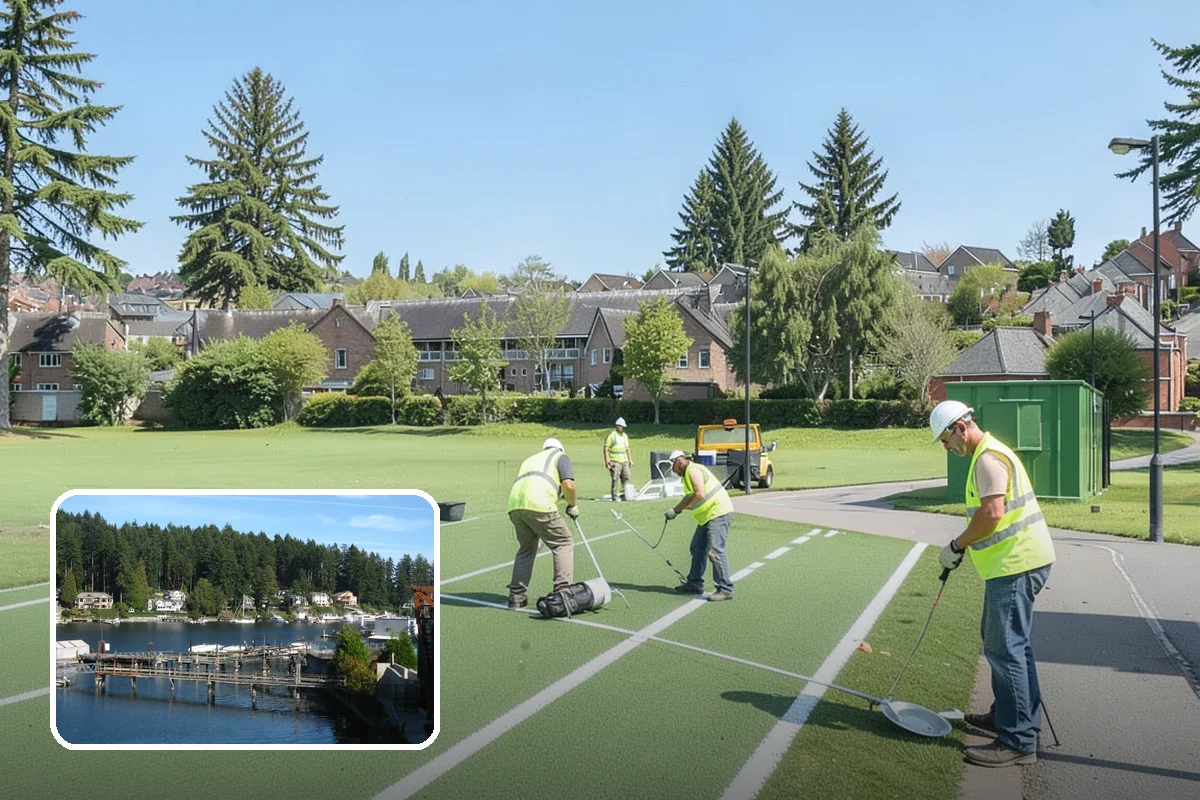 Rubber Surfacing Repair in Gig Harbor, Pierce County, WA - Restores impact attenuation at worn and damaged areas