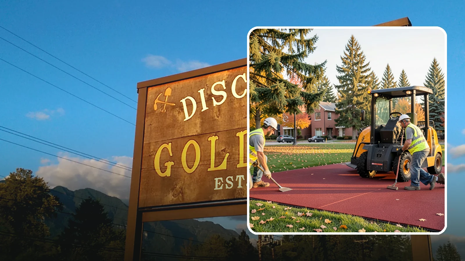 Rubber Surfacing Repair in Gold Bar, Snohomish County, WA - Repair of worn or damaged rubber safety surfacing to restore impact attenuation and eliminate trip hazards.