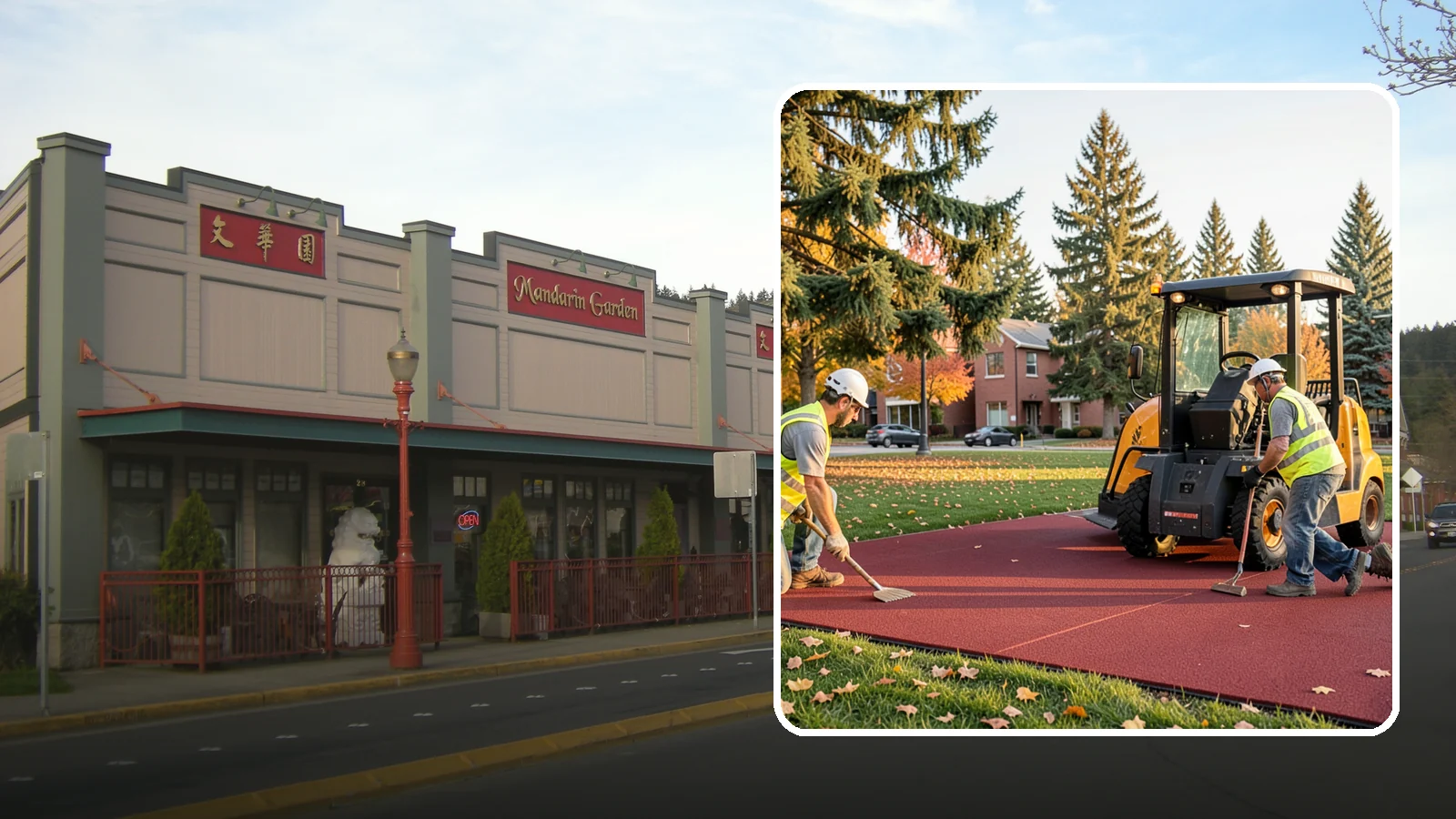 Rubber Surfacing Repair in Issaquah, King County, WA - Repair of worn or damaged rubber safety surfacing to restore impact attenuation and eliminate trip hazards.