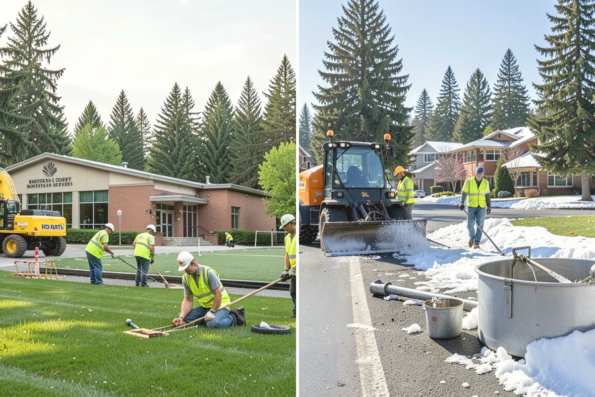 Rubber Surfacing Repair in Mukilteo, Snohomish County, WA - Inspect and mark failed or worn surfacing sections
