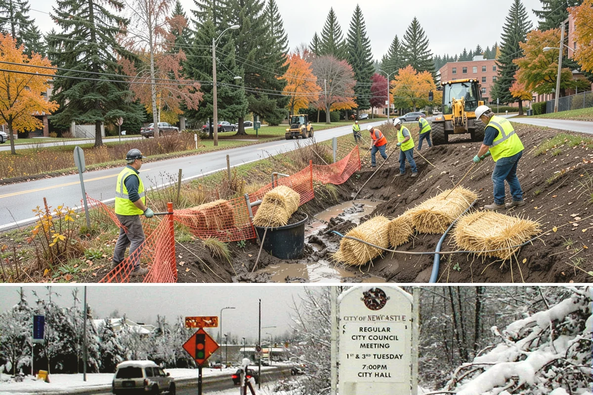 Rubber Surfacing Repair in Newcastle, King County, WA - Rubber repairs cure best in dry, mild weather, making late spring through early fall the preferred window.
