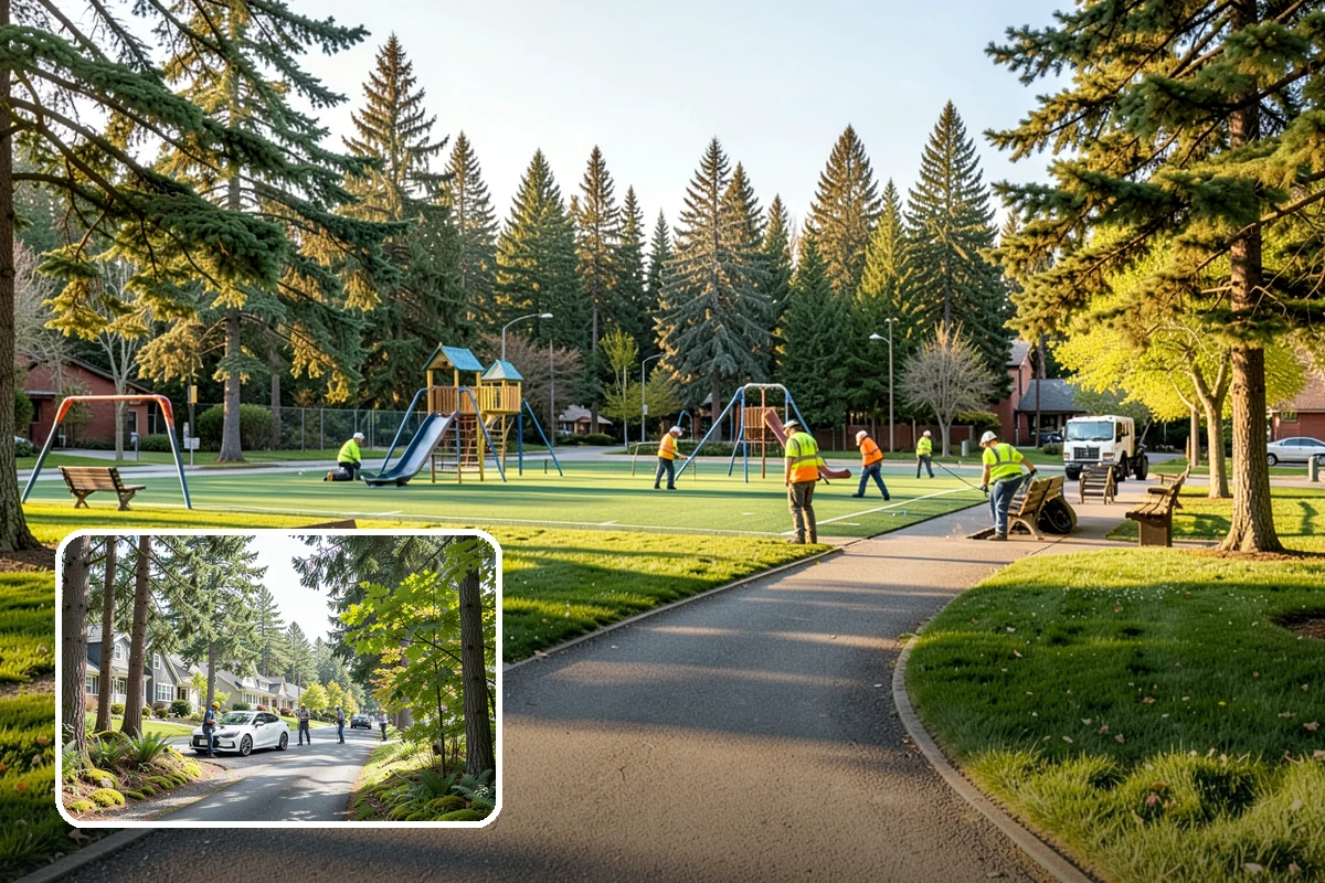 Rubber Surfacing Repair in Normandy Park, King County, WA - Restores impact attenuation at worn and damaged areas