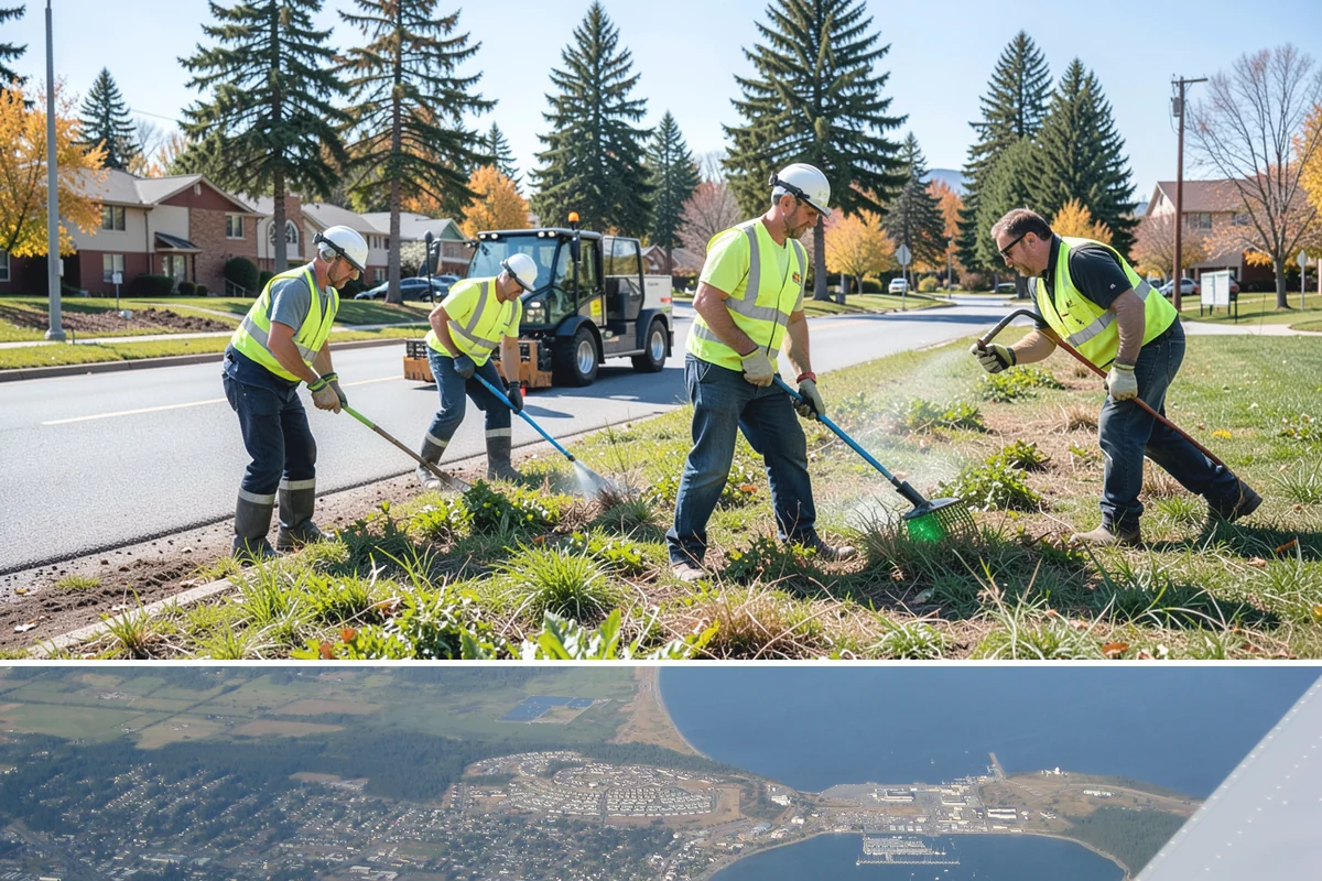 Rubber Surfacing Repair in Oak Harbor, Island County, WA - Rubber repairs cure best in dry, mild weather, making late spring through early fall the preferred window.