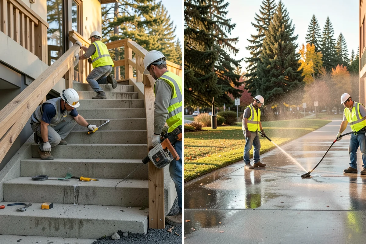 Rubber Surfacing Repair in Puyallup, Pierce County, WA - Inspect and mark failed or worn surfacing sections