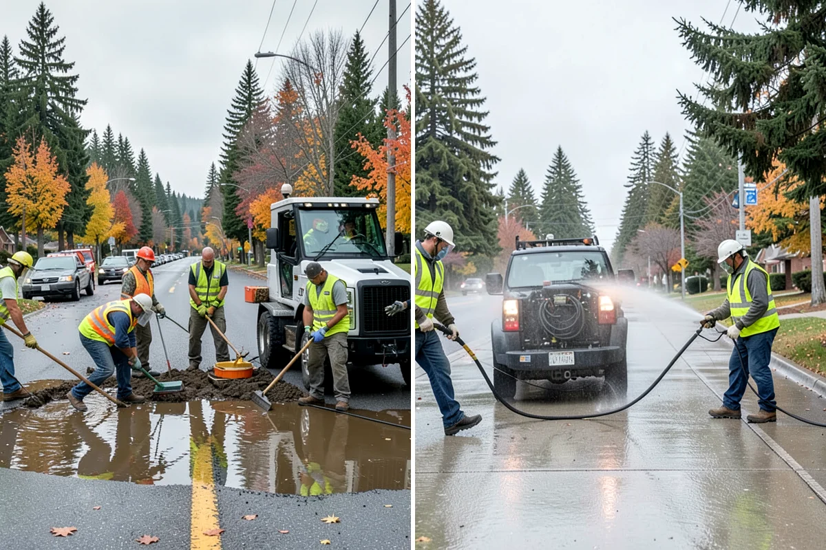 Rubber Surfacing Repair in Sedro-Woolley, Skagit County, WA - Inspect and mark failed or worn surfacing sections