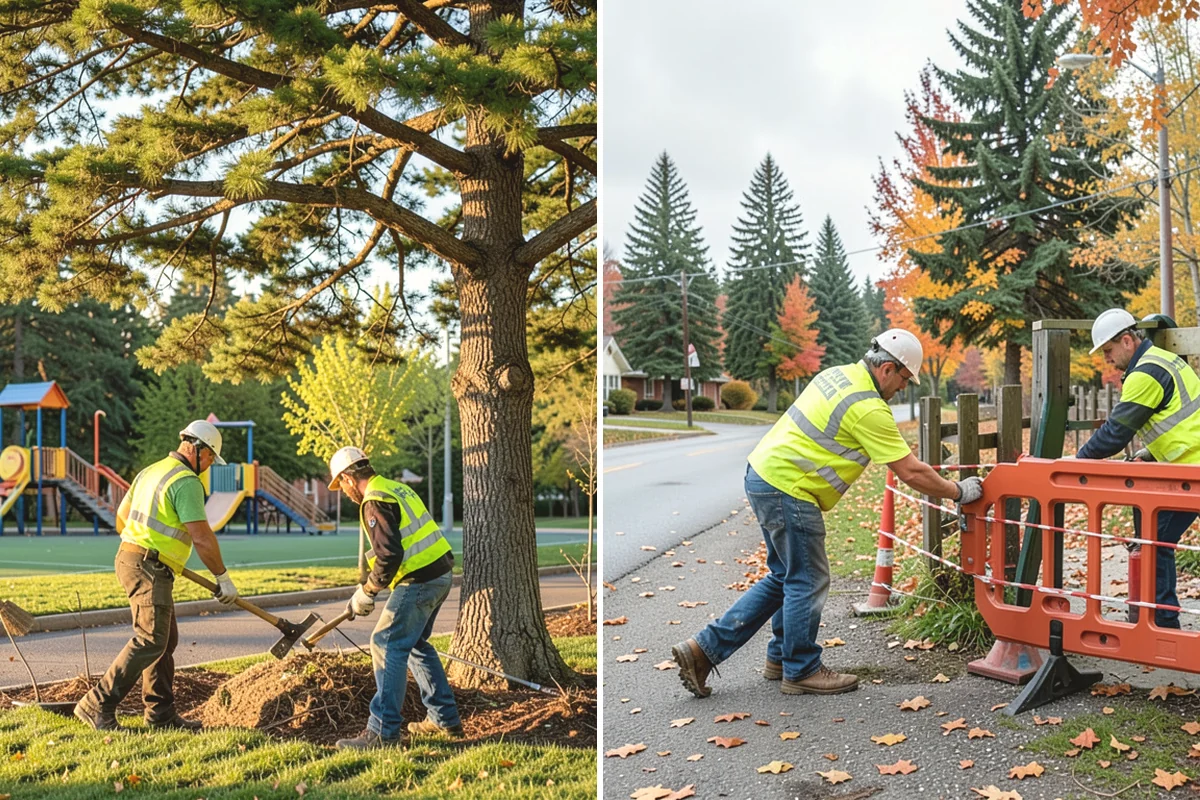 Rubber Surfacing Repair in Steilacoom, Pierce County, WA - Inspect and mark failed or worn surfacing sections