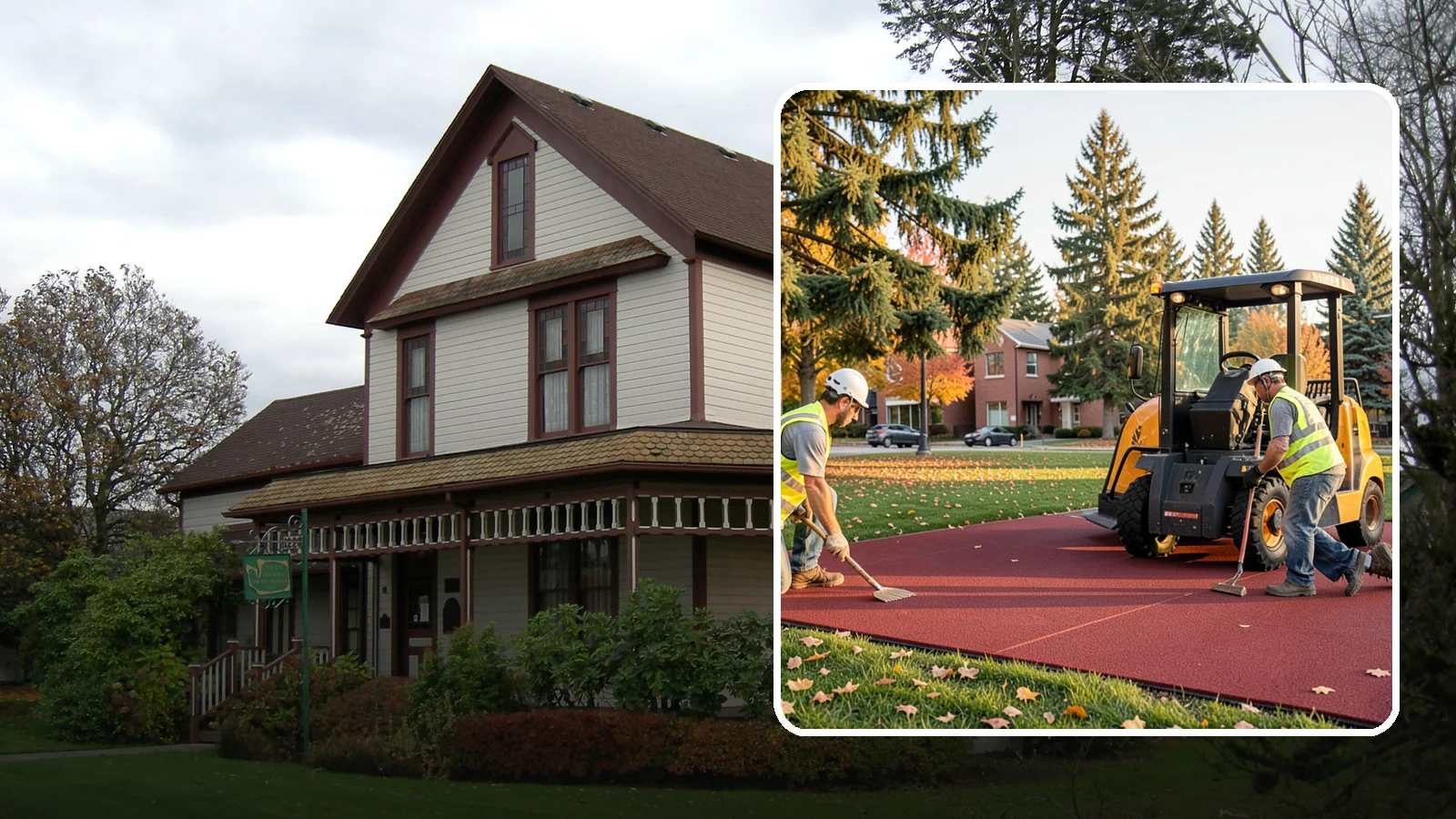 Rubber Surfacing Repair in Sumner, Pierce County, WA - Repair of worn or damaged rubber safety surfacing to restore impact attenuation and eliminate trip hazards.