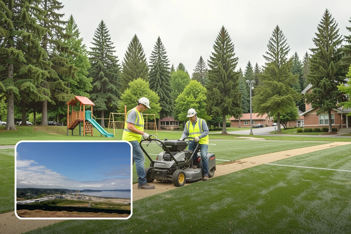 Rubber Surfacing Repair in University Place, Pierce County, WA - Restores impact attenuation at worn and damaged areas