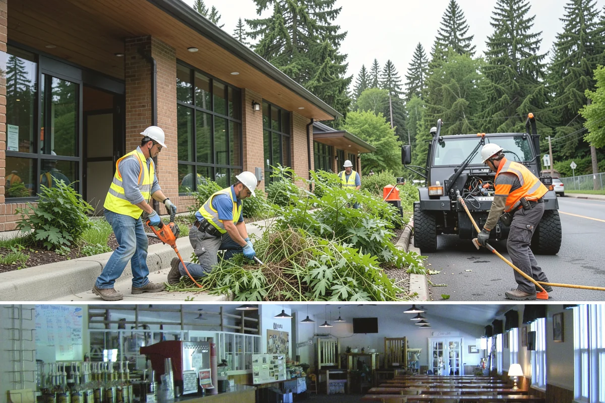 Running Track Maintenance in Black Diamond, King County, WA - Repairs and relining are scheduled in warm, dry weather when patch materials and coatings cure properly.