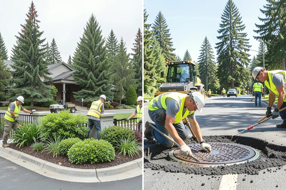 Running Track Maintenance in Carbonado, Pierce County, WA - Inspect the track surface, seams, and drainage
