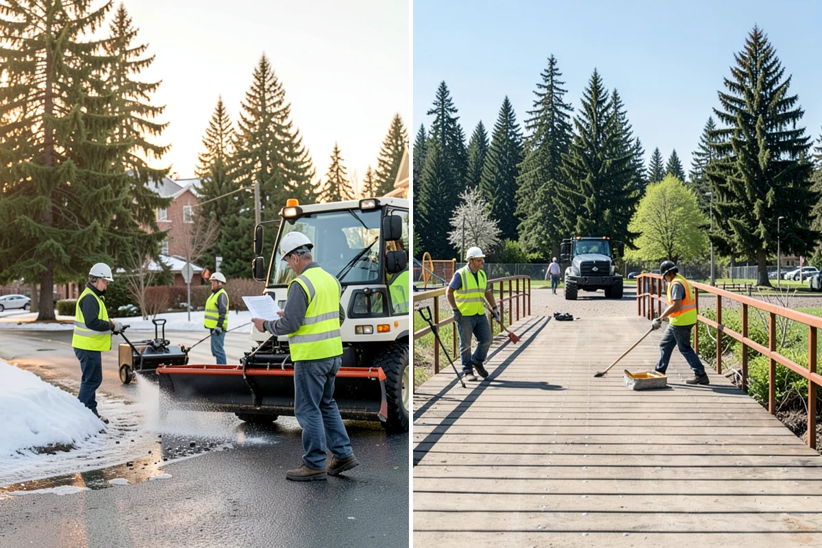 Running Track Maintenance in DuPont, Pierce County, WA - Inspect the track surface, seams, and drainage