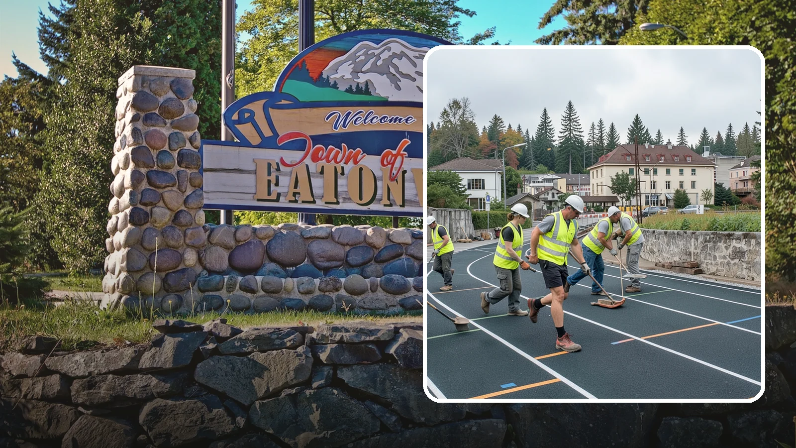 Running Track Maintenance in Eatonville, Pierce County, WA - Maintenance and repair of running tracks to protect the surface, markings, and athlete safety.
