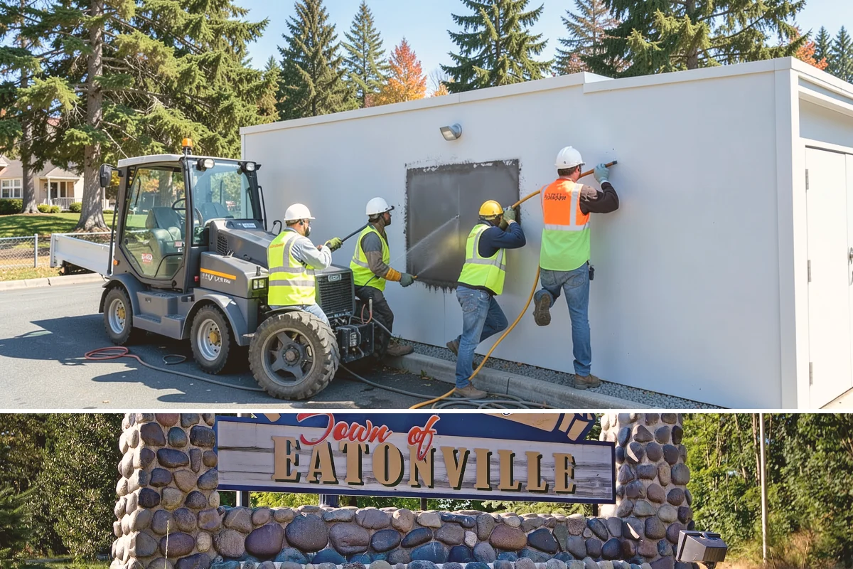Running Track Maintenance in Eatonville, Pierce County, WA - Repairs and relining are scheduled in warm, dry weather when patch materials and coatings cure properly.