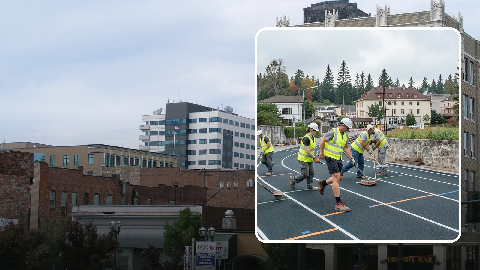 Running Track Maintenance in Everett, Snohomish County, WA - Maintenance and repair of running tracks to protect the surface, markings, and athlete safety.