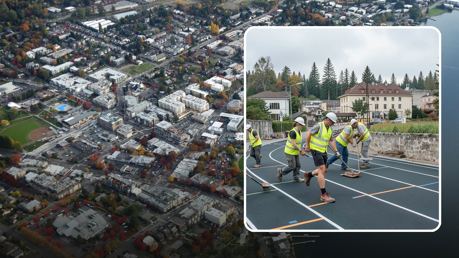 Running Track Maintenance in Kirkland, King County, WA - Maintenance and repair of running tracks to protect the surface, markings, and athlete safety.