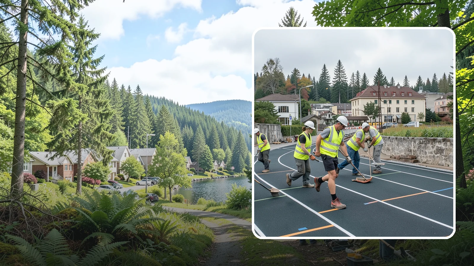 Running Track Maintenance in Lake Forest Park, King County, WA - Maintenance and repair of running tracks to protect the surface, markings, and athlete safety.