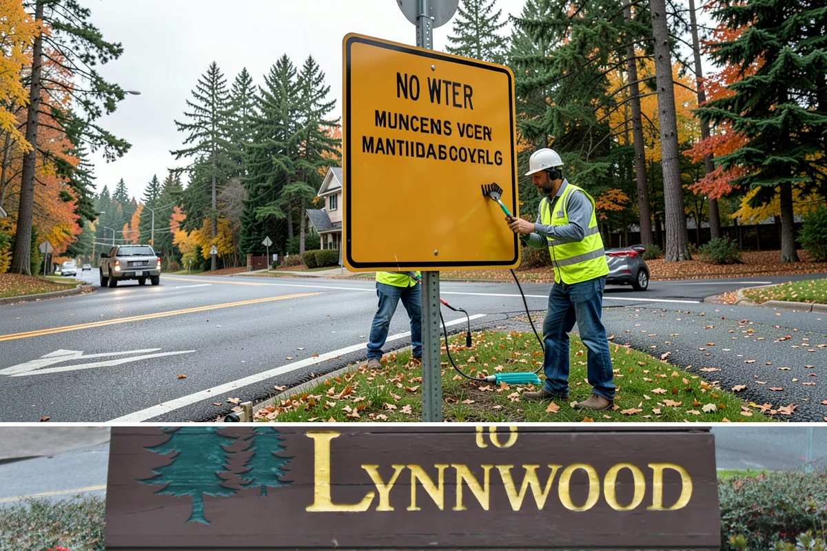 Running Track Maintenance in Lynnwood, Snohomish County, WA - Repairs and relining are scheduled in warm, dry weather when patch materials and coatings cure properly.