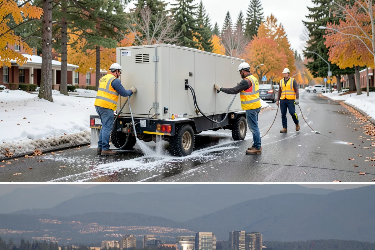 Running Track Maintenance in Medina, King County, WA - Repairs and relining are scheduled in warm, dry weather when patch materials and coatings cure properly.