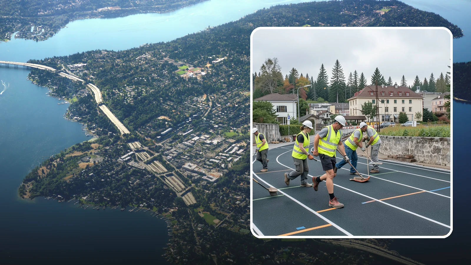 Running Track Maintenance in Mercer Island, King County, WA - Maintenance and repair of running tracks to protect the surface, markings, and athlete safety.