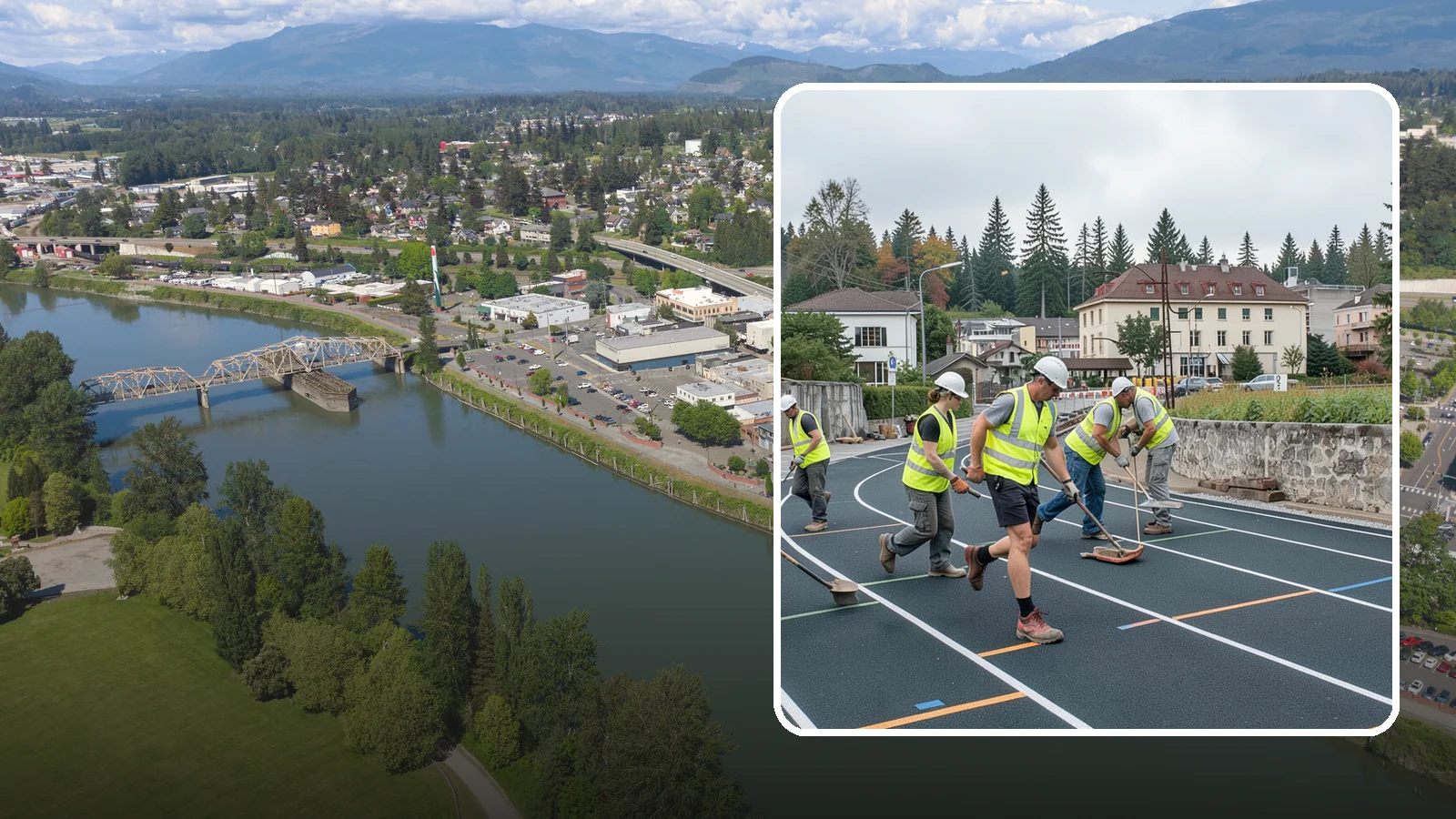 Running Track Maintenance in Mount Vernon, Skagit County, WA - Maintenance and repair of running tracks to protect the surface, markings, and athlete safety.