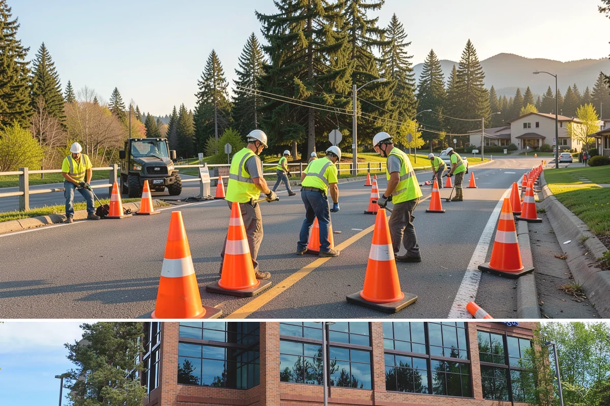 Running Track Maintenance in Mountlake Terrace, Snohomish County, WA - Repairs and relining are scheduled in warm, dry weather when patch materials and coatings cure properly.