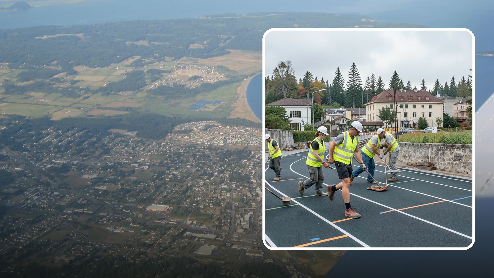 Running Track Maintenance in Oak Harbor, Island County, WA - Maintenance and repair of running tracks to protect the surface, markings, and athlete safety.